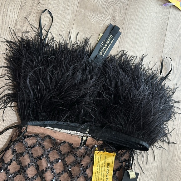 Bronx&Banco feather top and skirt - Picture 4 of 10